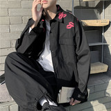 2025秋装男装口红印花长袖纯棉衬衫CS20P45，男装衬衫，电商C323