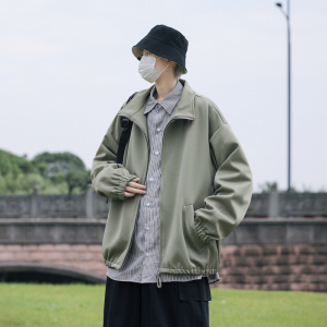 2025秋装斜纹拉链夹克男女外套  JK85P70 黑图片