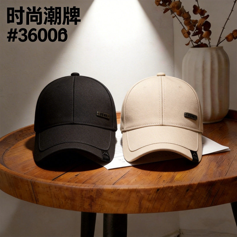春季新款潮流百搭鸭舌帽女休闲时尚棒球帽子男显脸小刺绣款遮阳帽