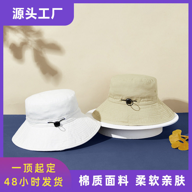 2025春夏新款水桶渔夫帽户外遮阳帽采茶防晒帽女钓鱼帽子太阳盆帽