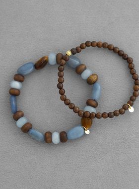 山*家沉香珠串珠手链 新中式简约小众禅风通勤子修串珠手串手链