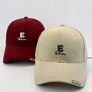 棒球帽子女硬顶新款复古做旧破洞软顶鸭舌帽户外休闲百搭遮阳帽男