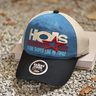 韩国潮牌teket字母棒球帽女软顶加深大头围街头嘻哈纯棉鸭舌帽男