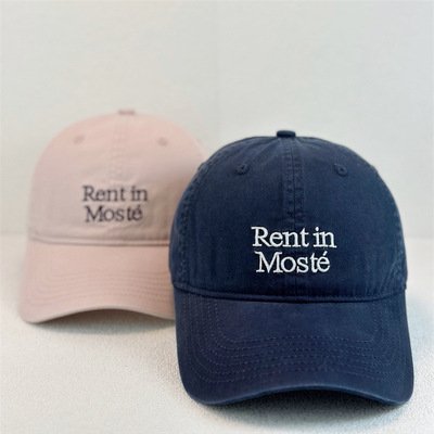 新款Rent in Moste 软顶大头围棒球帽子女百搭情侣户外遮阳防晒帽
