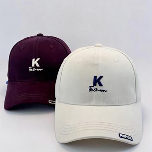 棒球帽子女硬顶新款复古做旧破洞软顶鸭舌帽户外休闲百搭遮阳帽男