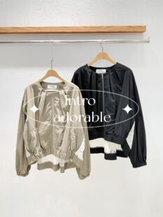 韩国东大门2026春季新品INTRO时尚百搭圆领长袖拉链外套女