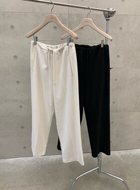 韩国东大门2025秋季新cobalt blue时尚百搭显瘦松紧腰休闲裤卫裤