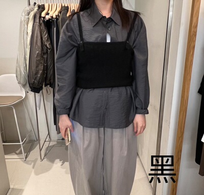 韩国东大门2025秋冬OUTRENE时尚百搭吊带背心女