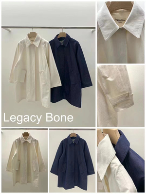 打折款 LEGACY BONE韩国东大门代购2026休闲宽松风衣中款