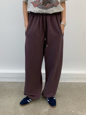 韩国东大门正品2025秋冬新品 cobalt blue抽绳宽松休闲裤卫裤女