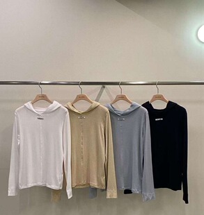 韩国东大门代购2026春新款remaking 基础款连帽长袖T恤上衣