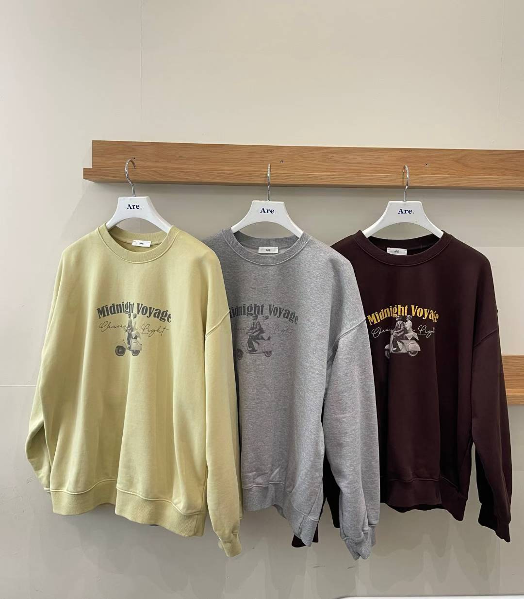 韩国东大门2025冬季新款are时尚百搭卡通卫衣