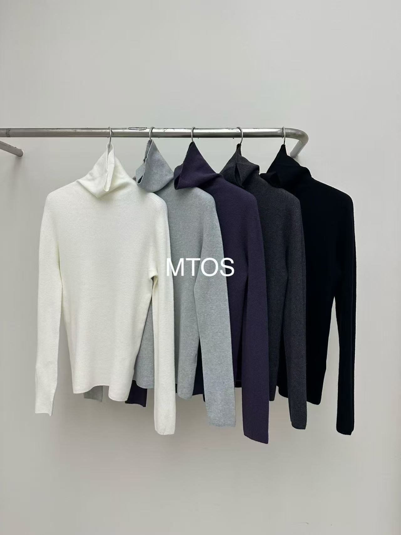 韩国东大门2025冬季新款Monday To Sunday高领羊毛针织衫打底衫