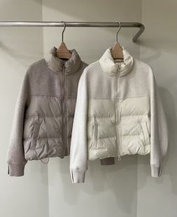 may拼色短款 韩国东大门代购 新品 羽绒服棉服外套 2025冬季