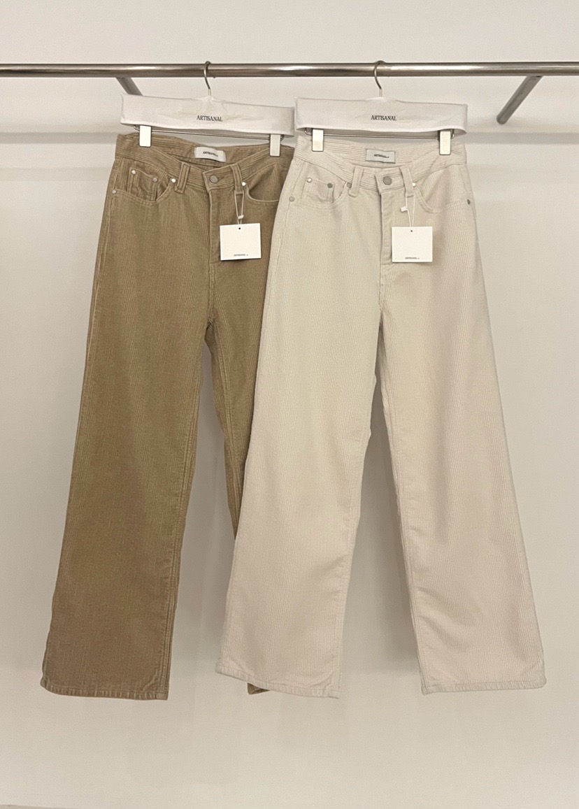 韩国东大门2026春新款ARTISANAL百搭高腰显瘦直筒加绒休闲裤160