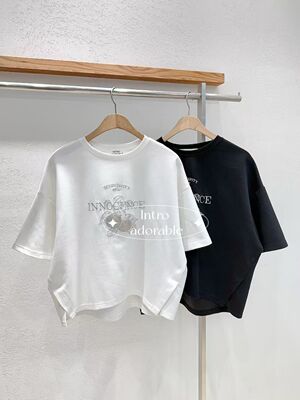 韩国东大门2026夏季新款INTRO简约纯色圆领套头短袖T恤