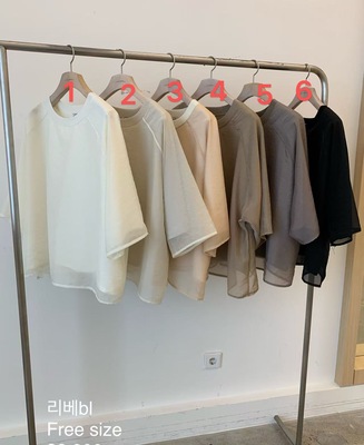 韩国东大门2025秋冬新款夏款cobalt blue时尚纱质套头宽松衬衫