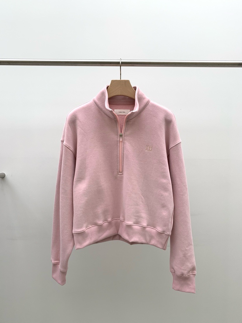 韩国东大门2025冬季新款Legacy bone时尚百搭立领加绒卫衣外套