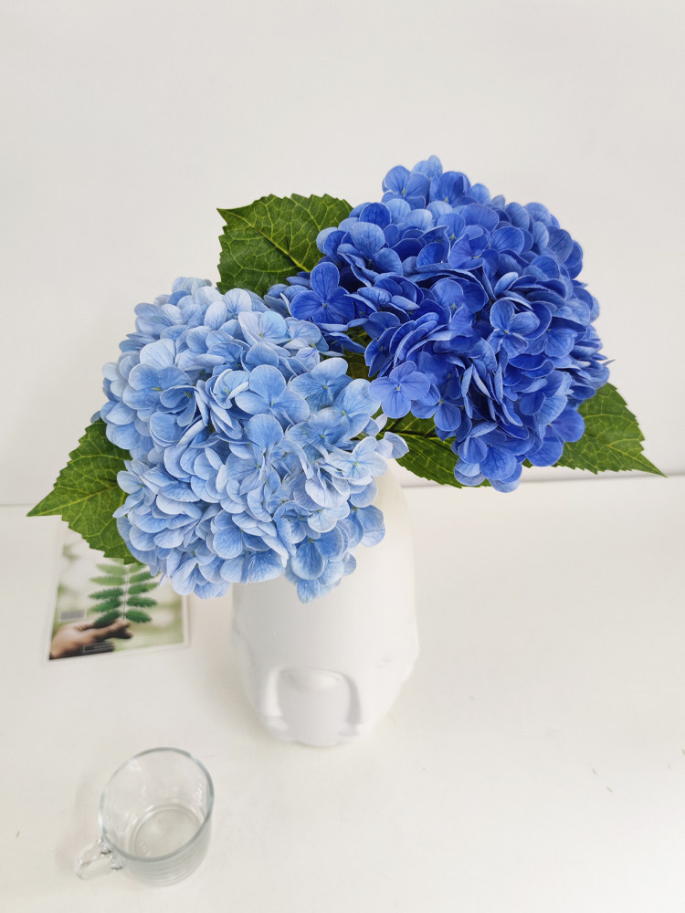 手感逼真保湿绣球花仿真绿色花束现代简约餐桌花艺样板间假花