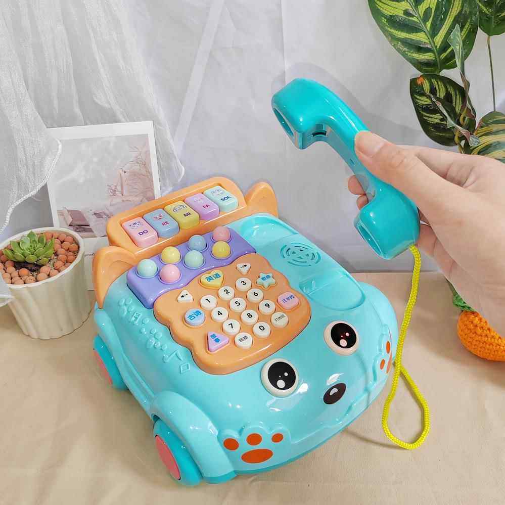 儿童2026新款玩具网红爆款儿童益智仿真卡通电话座机早教发光牵绳,玩具/童车/益智/积木/模型,拼图/拼板,淘宝优惠券,粉丝福利购,淘宝优惠卷