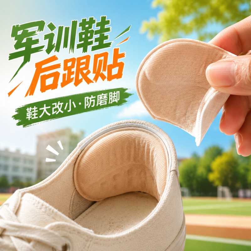 磨脚后跟贴军训专用鞋垫防掉跟运动鞋大改小神器调鞋码半码垫鞋贴