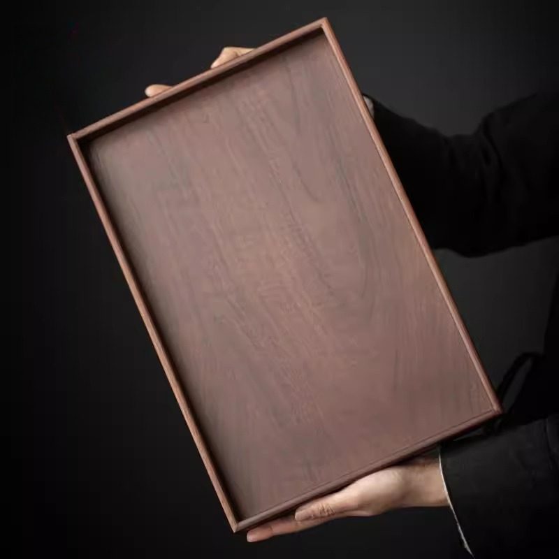 日式胡桃木托盘家用茶点盘茶奉茶盘茶杯餐厅咖啡收纳盘实木餐盘大,餐饮具,餐用托盘,淘宝优惠券,粉丝福利购,淘宝优惠卷