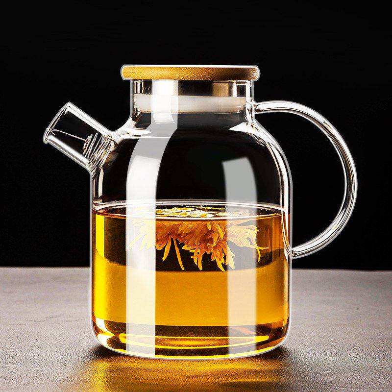 玻璃烧水壶凉水壶耐高温煮茶壶泡茶高硼硅养身壶家用大容量冷水壶
