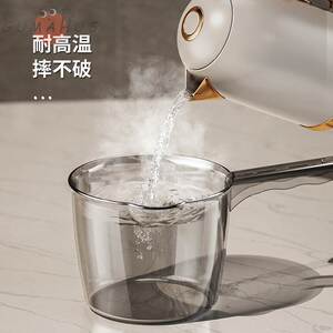 轻奢透明水瓢家用长柄塑料加深水舀厨房专用耐高温水勺洗头舀瓢