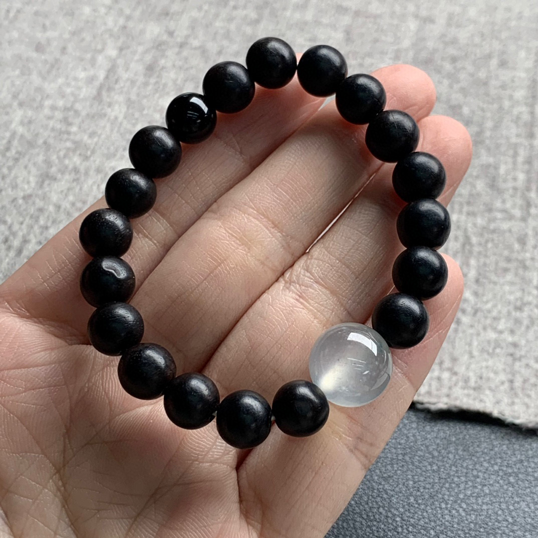 天然A货缅甸翡翠 珠子手串 尺寸 : 12