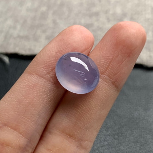 天然A货缅甸翡翠 紫罗兰蛋面 尺寸 6.1 11.2
