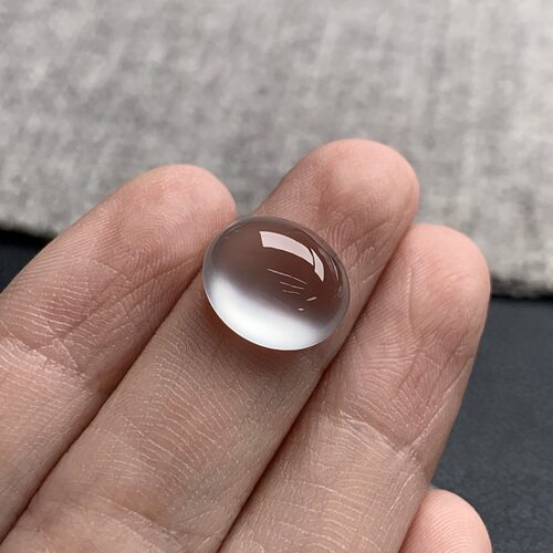 天然A货缅甸翡翠 蛋面 尺寸 : 12.3-10.6-5.3