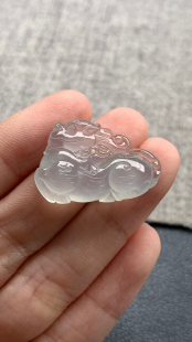 27.2 天然A货缅甸翡翠 17.8 尺寸 6.6 麒麟