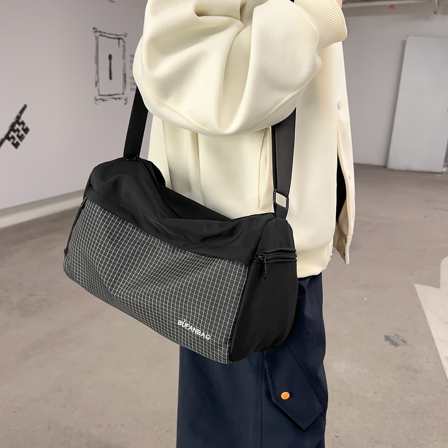 便携短途旅游小行李袋运动健身包