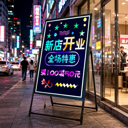 发光广告牌展示牌夜市黑板荧光板