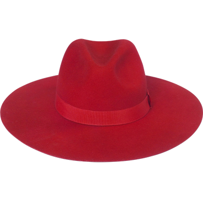SUPERR红色高顶羊毛礼帽