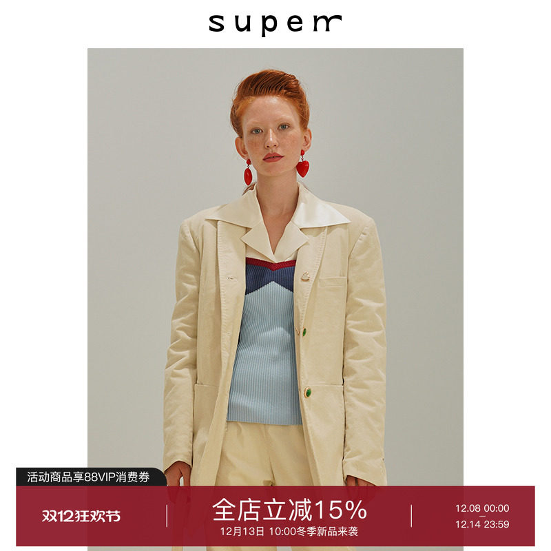 秋冬拼接两面穿翻领棉服外套面料