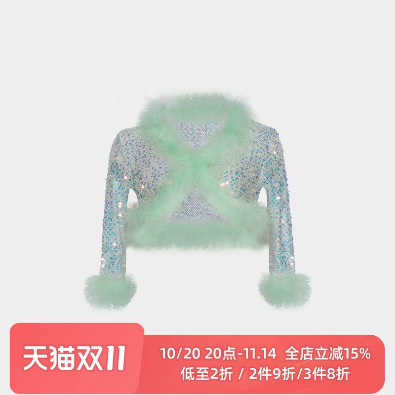 SUPERR七分袖合身小外套上衣