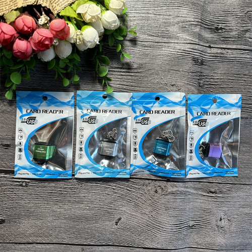 铝壳带链条TF读卡器USB2.0 T-Flash卡手机内存卡电脑音箱通用