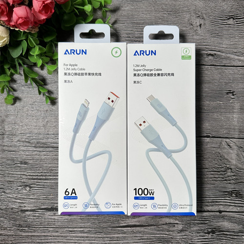 海陆通 果冻A 果冻C 手机数据线 适用苹果 usb type-c线 1.2米
