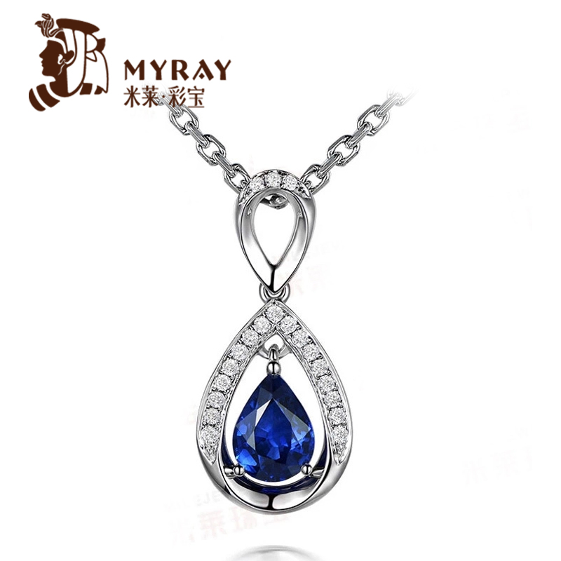 珠寶1.03克拉天然吊墜18K金鑲嵌