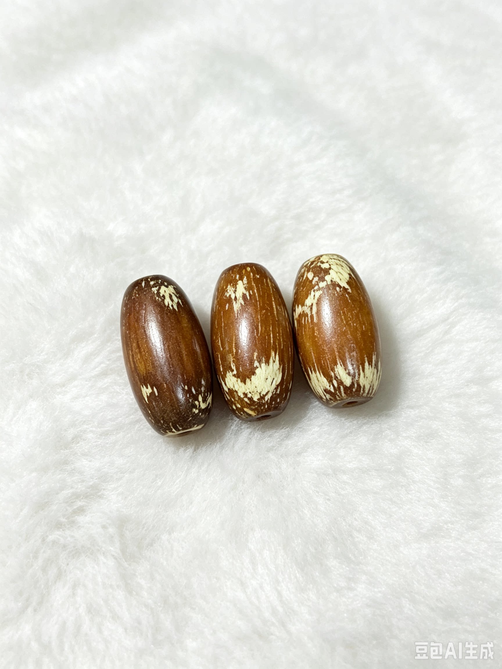 木质配珠散珠子全玉化透光枣珠8mm图片