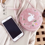 Небольшая сумка, ремешок для сумки, розовая милая детская сумка, сумка на одно плечо для принцессы, с вышивкой