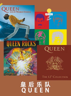皇后乐队QUEEN专辑封面海报英国摇滚乐队CD贴纸黑胶周边装饰墙贴