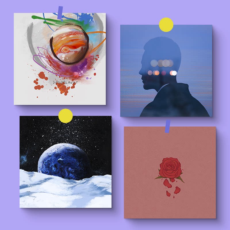 柳爽专辑封面漠河舞厅周边海报里昂先生民谣卡片定制唱片墙贴装饰