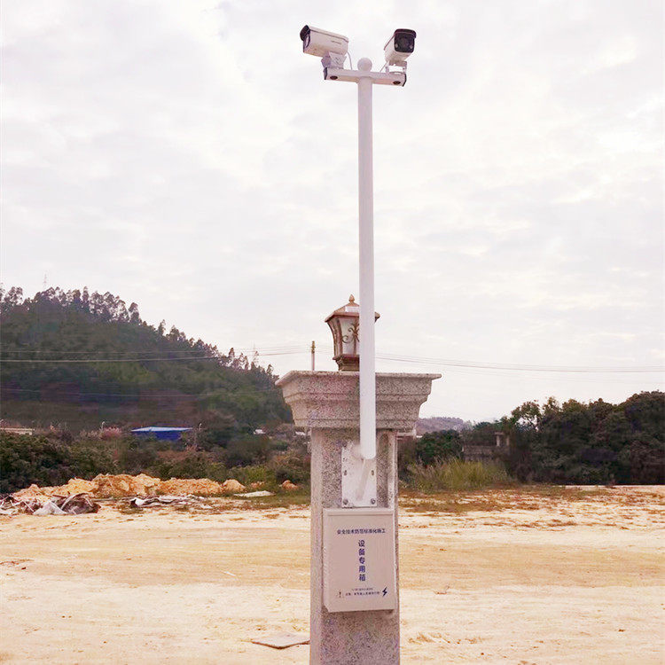 室外监控摄像头支架围墙款侧面安装枪机户外加高加厚新款白色安防