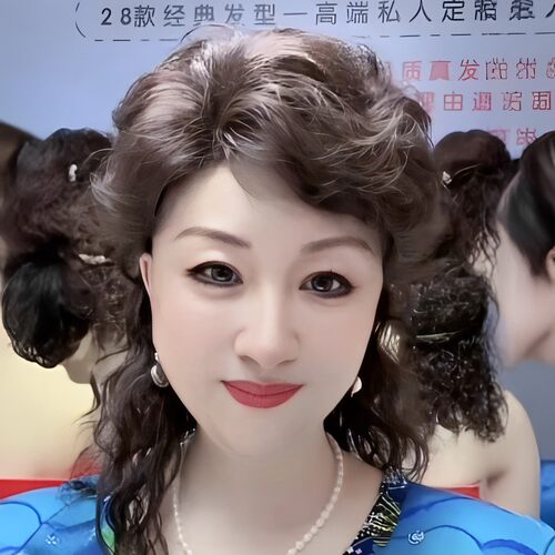 中老年仿全真人发丝头顶假发遮白发增发量蓬松轻薄自然卷发补发片