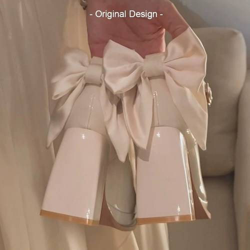 主婚纱鞋厚底超高跟粗跟