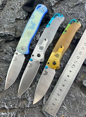 蝴蝶535折叠刀PEL透明手柄户外口袋刀露营求生刀厨房水果刀高硬度