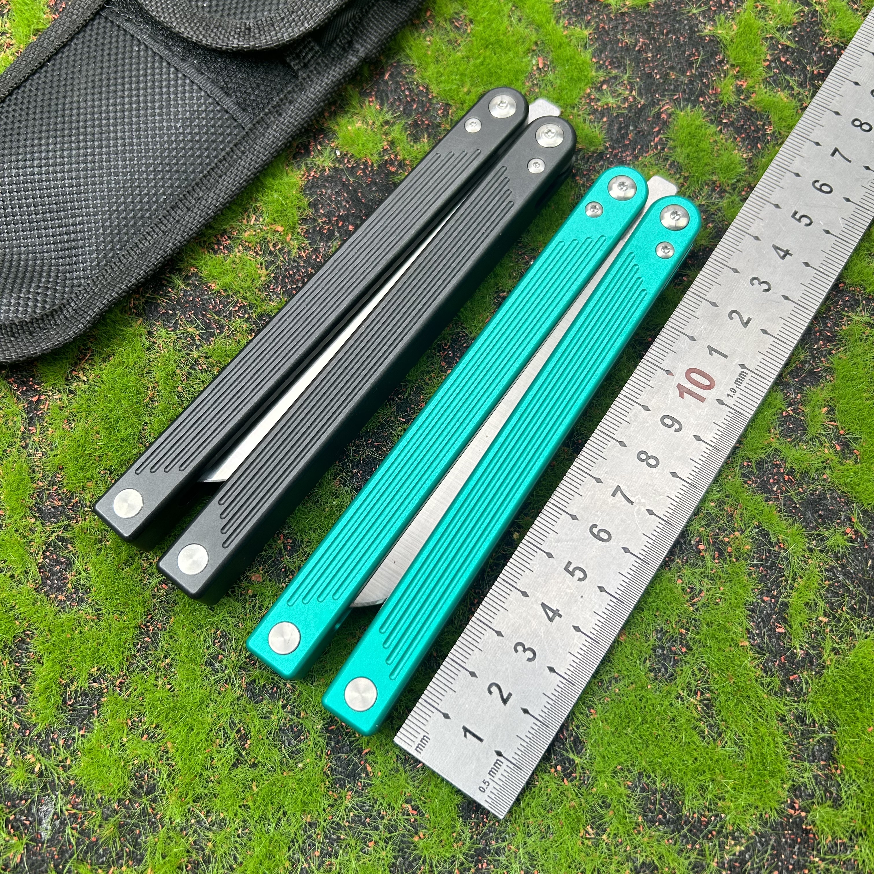 蝴蝶全铝玩具蝴蝶刀练习csgo甩刀新手入门花式训练玩具刀未开刃