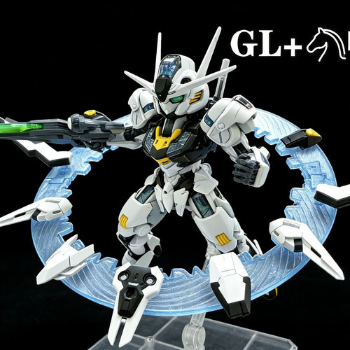 GL 风灵 MGSD 水星的魔女 主角机 Q版 高达拼装模型未启动暗黑版